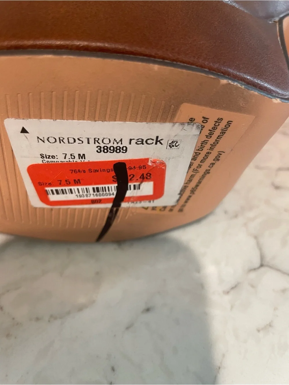 New York & Company Brown Platform Block Heel Pumps